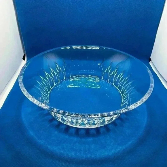 Vera Wang Wedgwood 11 in. Lead Crystal Salad Bowl, Etched Name - Picture 1 of 5